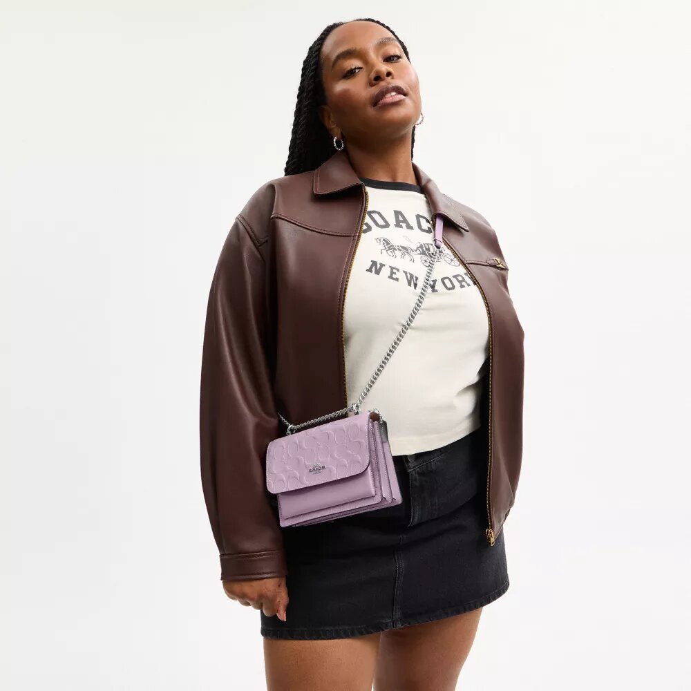 Mini Klare Crossbody Bag in Signature Leather