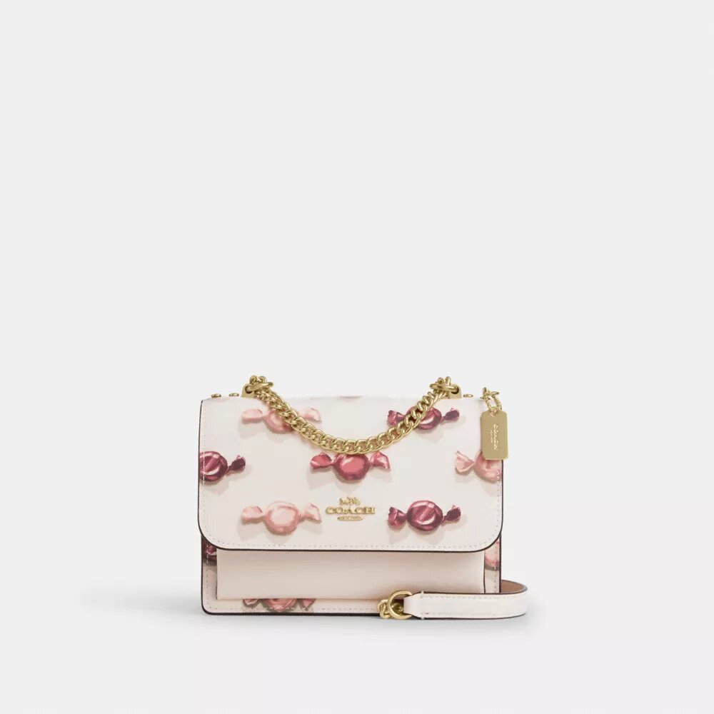 Mini Klare Crossbody Bag with Candy Print