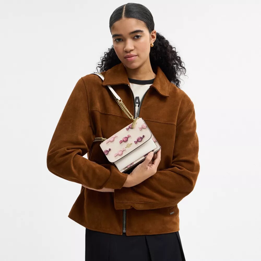 Mini Klare Crossbody Bag with Candy Print
