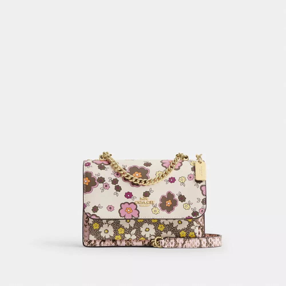Mini Klare Crossbody Bag with Floral Print