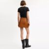 Mini Leather Heritage Skirt