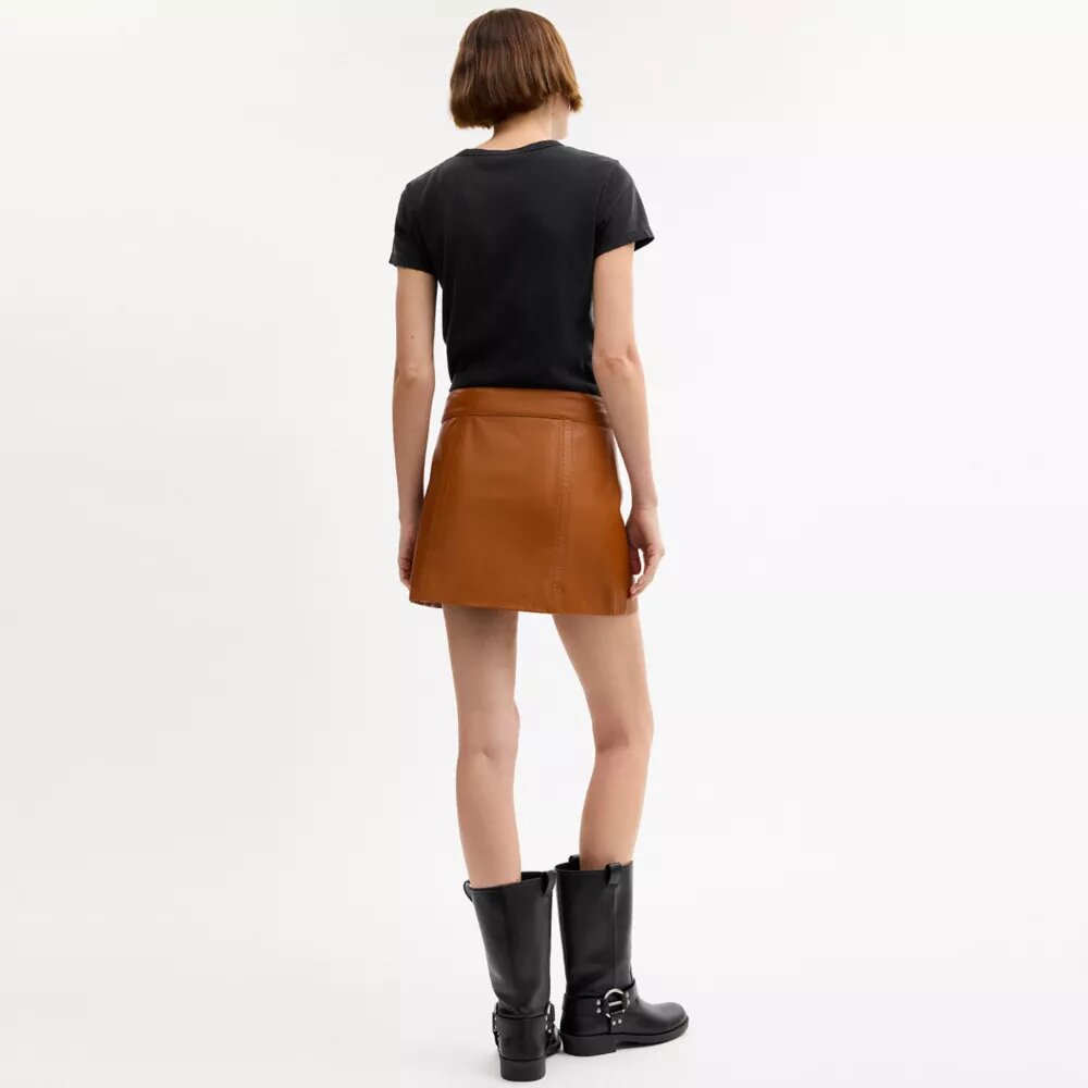 Mini Leather Heritage Skirt