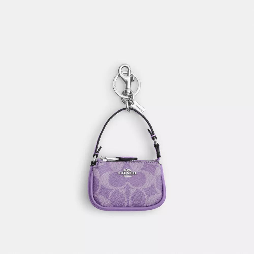 Mini Nolita Bag Charm in Signature Canvas