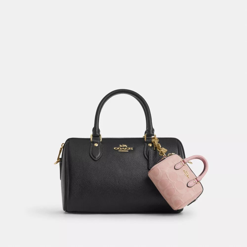 Mini Rowan Bag Charm in Signature Denim