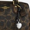 Mini Rowan Crossbody Bag in Loved Signature Canvas with Charms