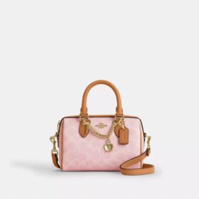 Mini Rowan Crossbody Bag in Signature Canvas with Charms