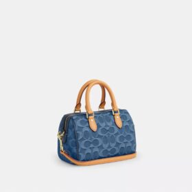 Mini Rowan Crossbody Bag in Signature Denim