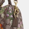 Mini Rowan Crossbody Bag in Signature Jacquard with Floral Embroidery