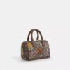 Mini Rowan Crossbody Bag in Signature Jacquard with Floral Embroidery