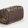 Mini Rowan Crossbody Bag in Signature Jacquard with Floral Embroidery