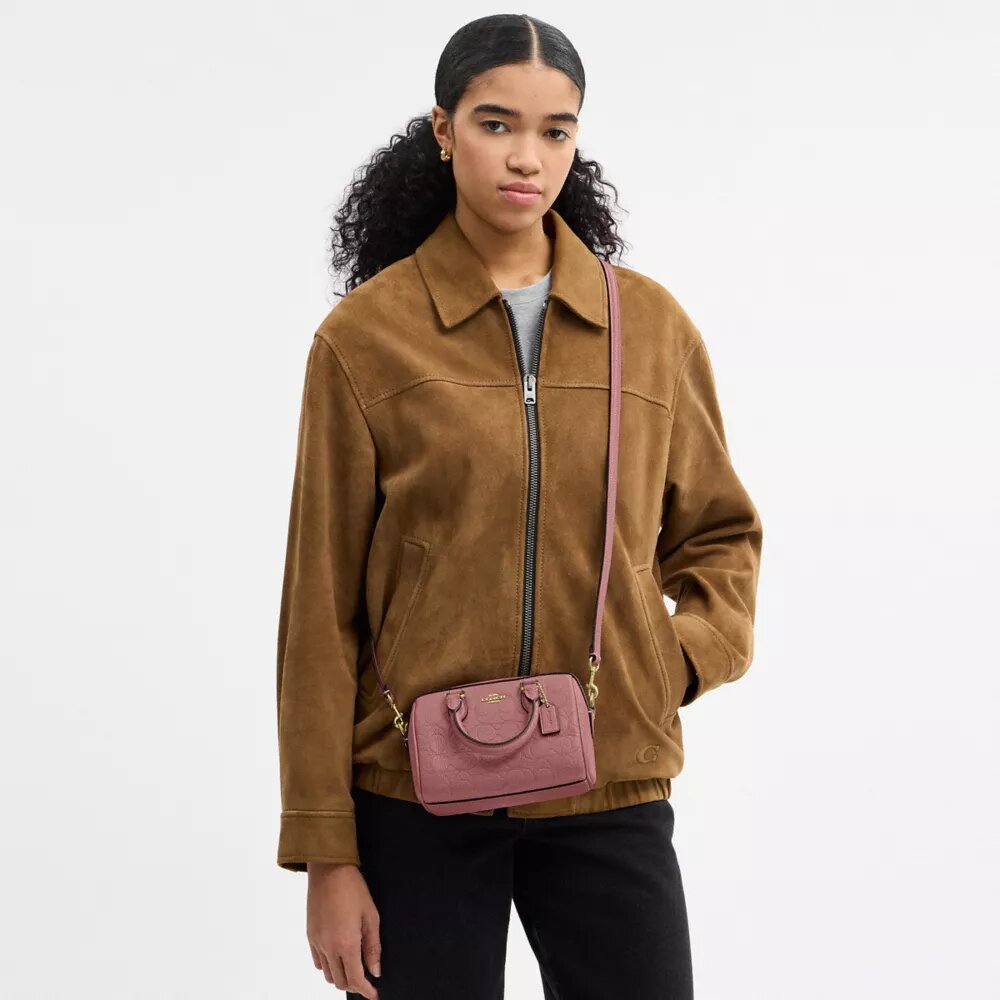 Mini Rowan Crossbody Bag in Signature Leather