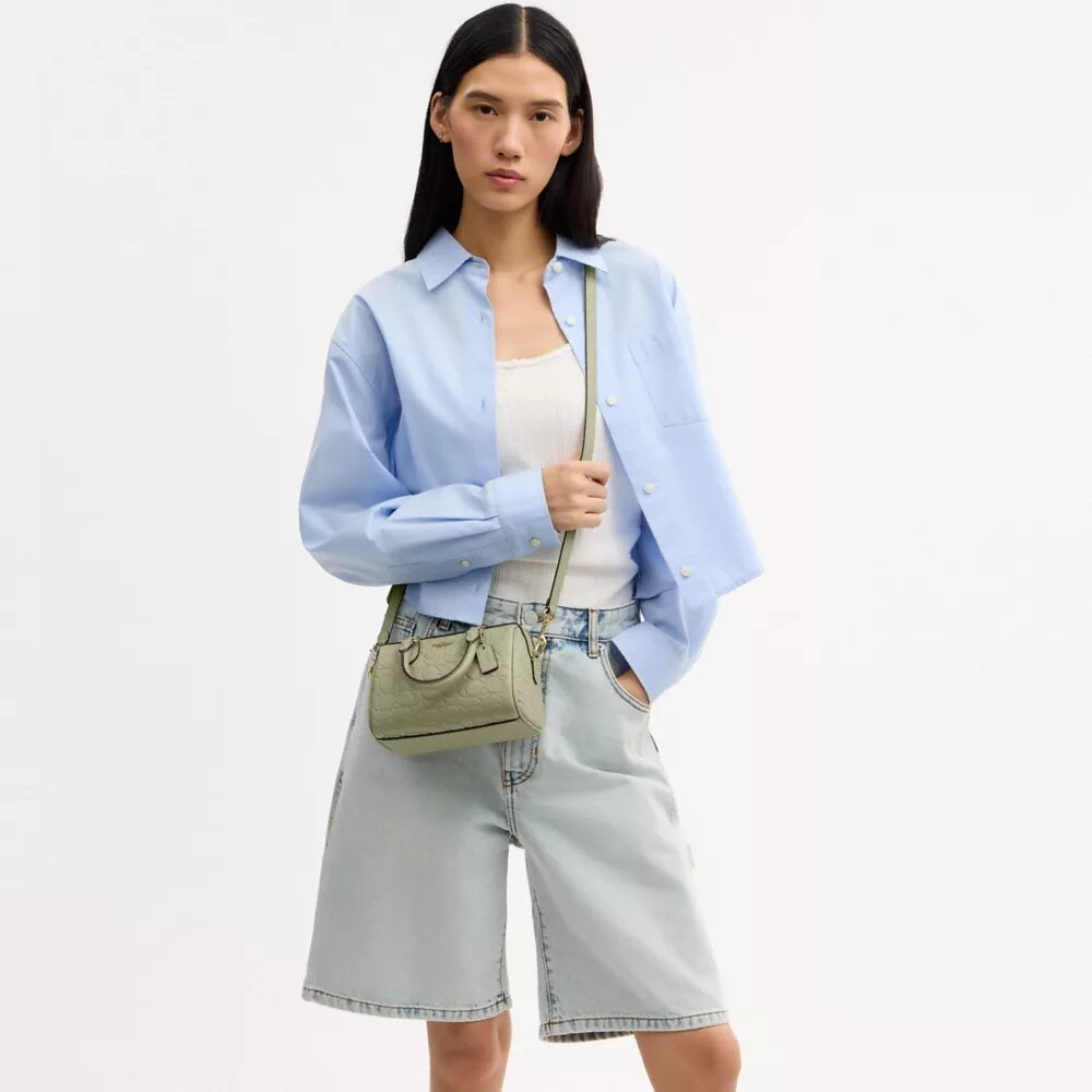 Mini Rowan Crossbody Bag in Signature Leather