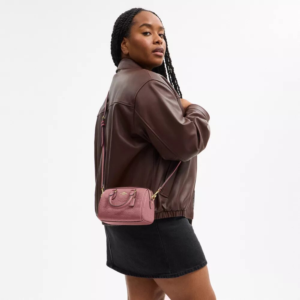 Mini Rowan Crossbody Bag in Signature Leather