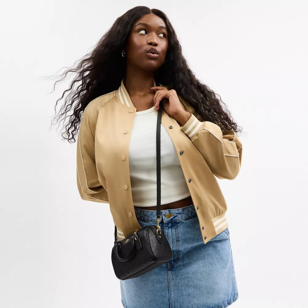 Mini Rowan Crossbody Bag in Signature Leather