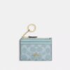Mini Skinny Id Case in Signature Canvas