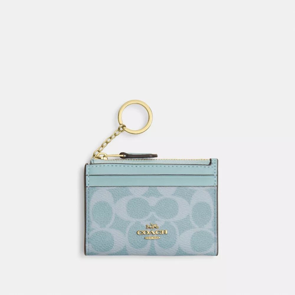 Mini Skinny Id Case in Signature Canvas