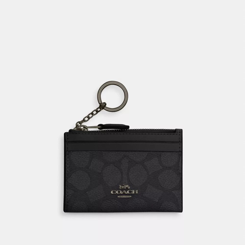 Mini Skinny Id Case in Signature Canvas