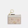 Mini Skinny Id Case in Signature Canvas with Floral Print