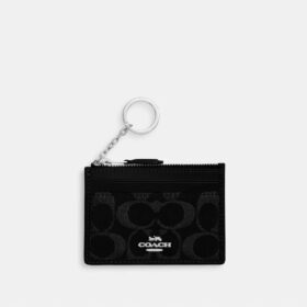 Mini Skinny Id Case in Signature Denim