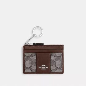 Mini Skinny Id Case in Signature Jacquard
