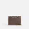 Mini Wallet on a Chain in Signature Jacquard with Floral Embroidery