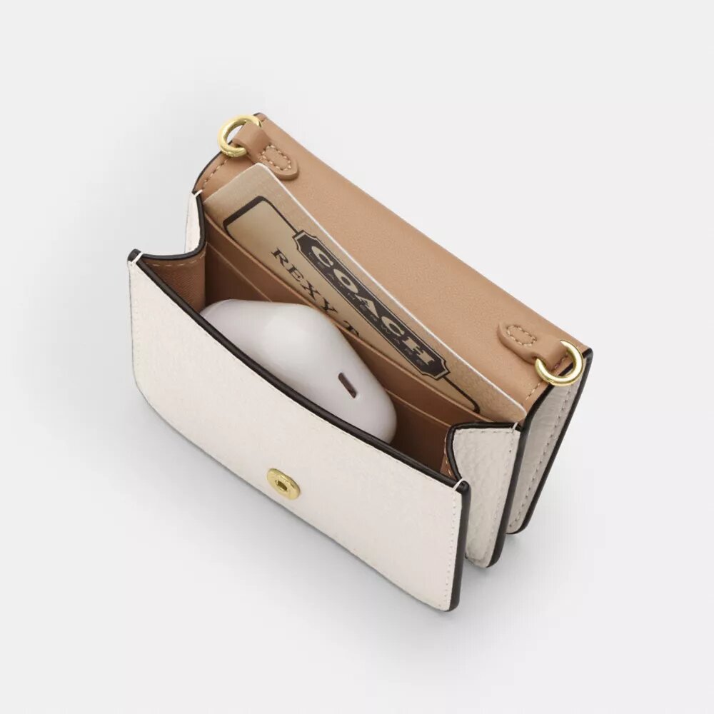 Mini Wallet on a Chain with Heart Rivets