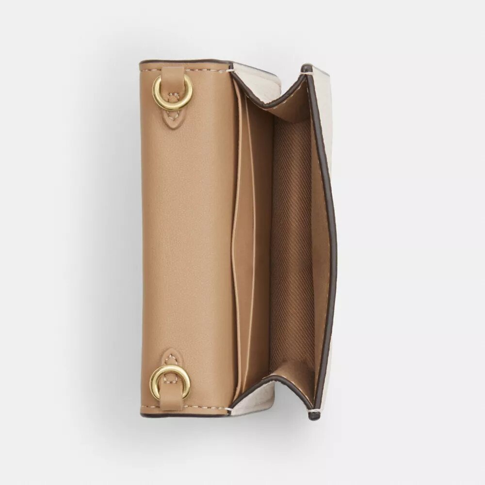 Mini Wallet on a Chain with Heart Rivets