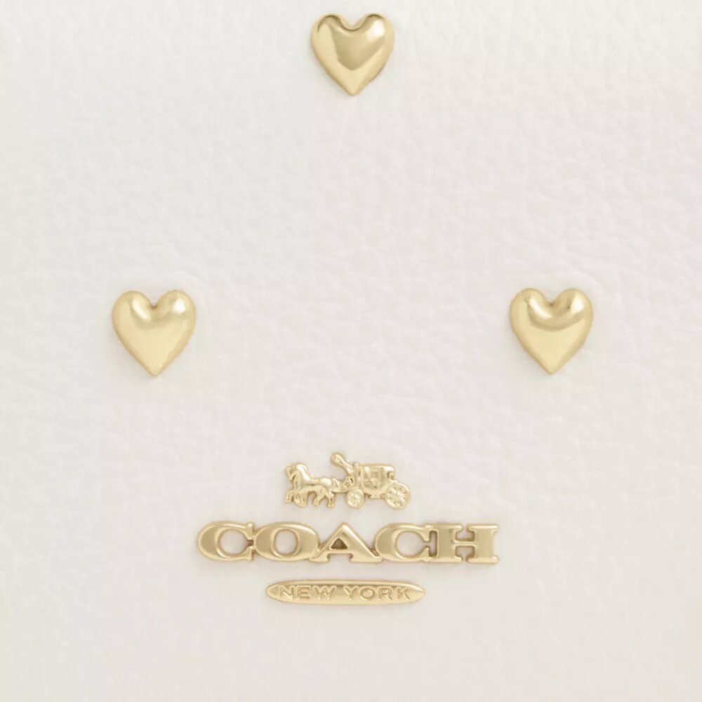 Mini Wallet on a Chain with Heart Rivets