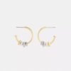Mixed Rondelle Hoop Earrings