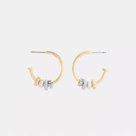 Mixed Rondelle Hoop Earrings