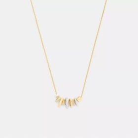 Mixed Rondelle Pendant Necklace
