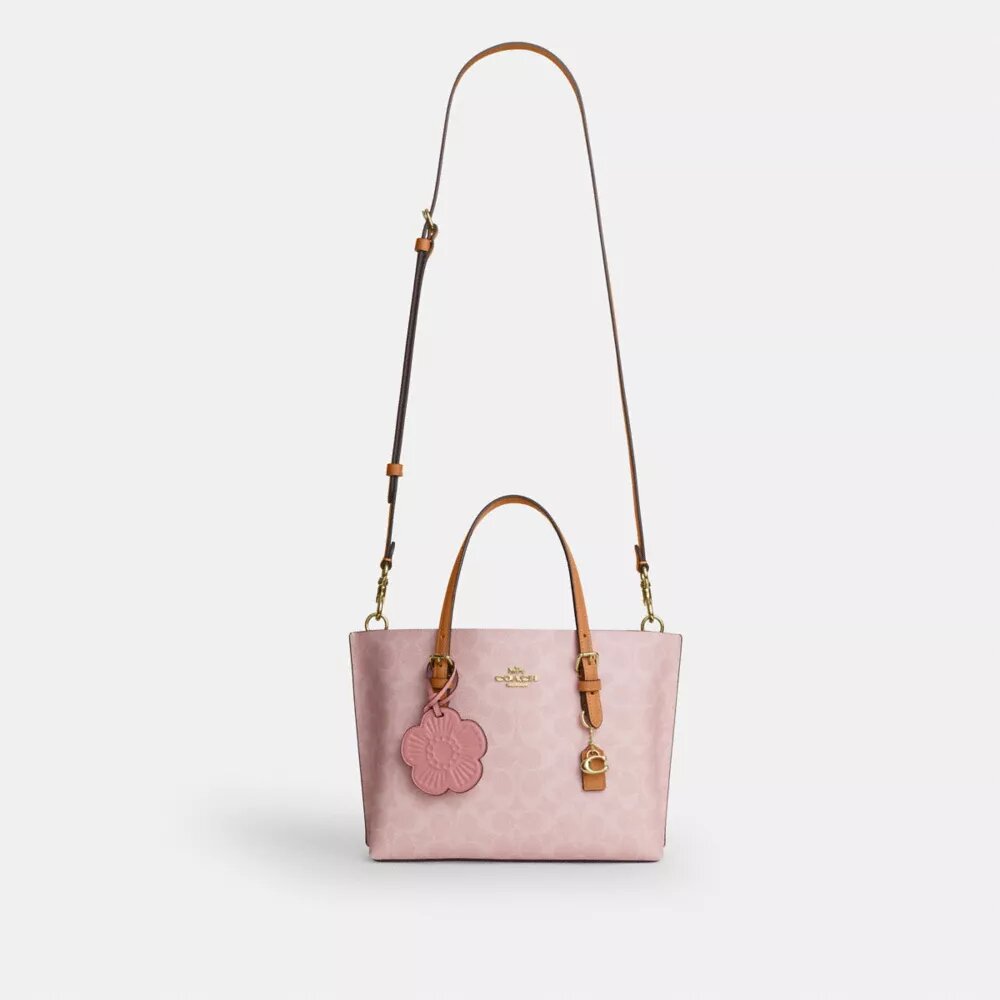 Mollie Tote Bag 25 in Signature Canvas with Charms