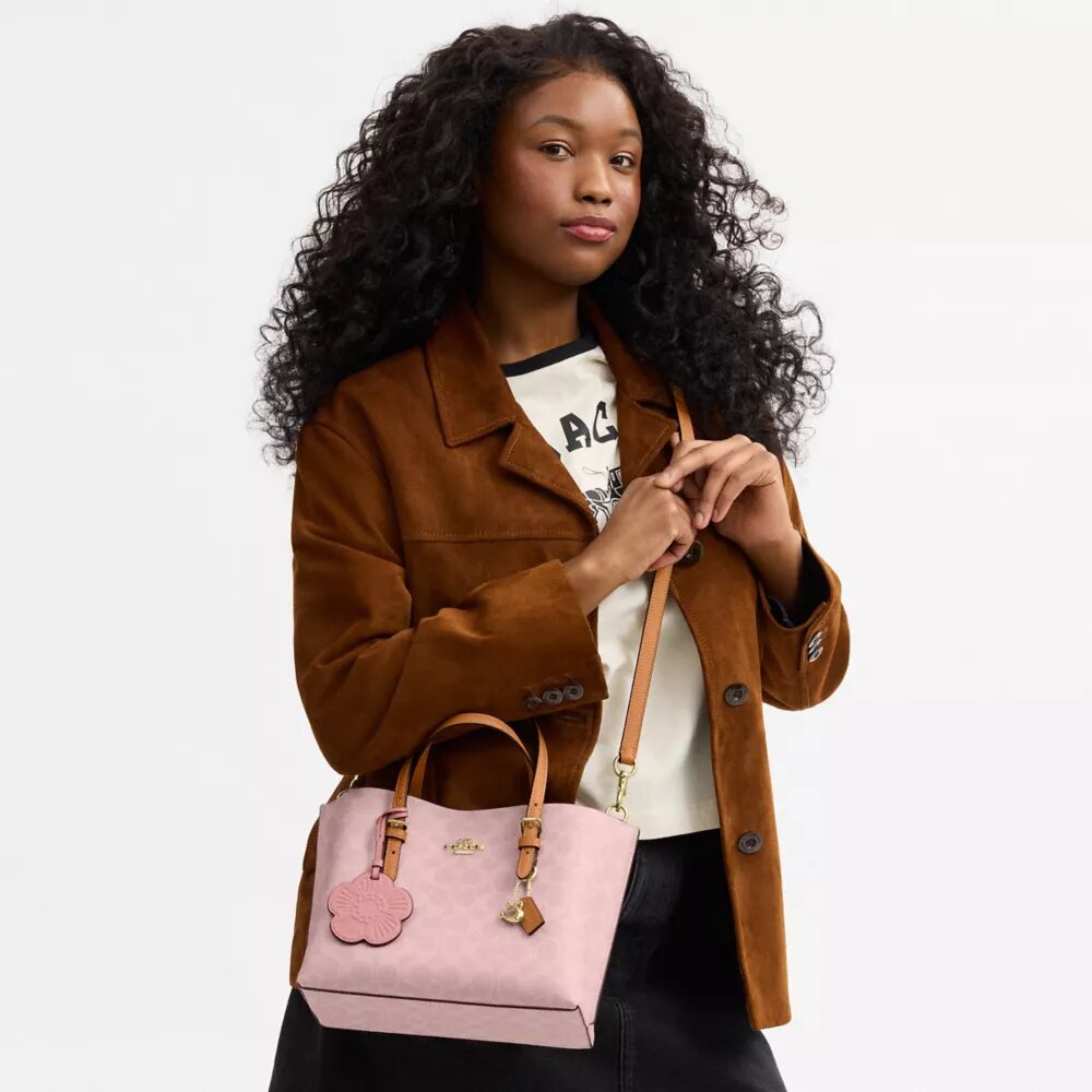Mollie Tote Bag 25 in Signature Canvas with Charms