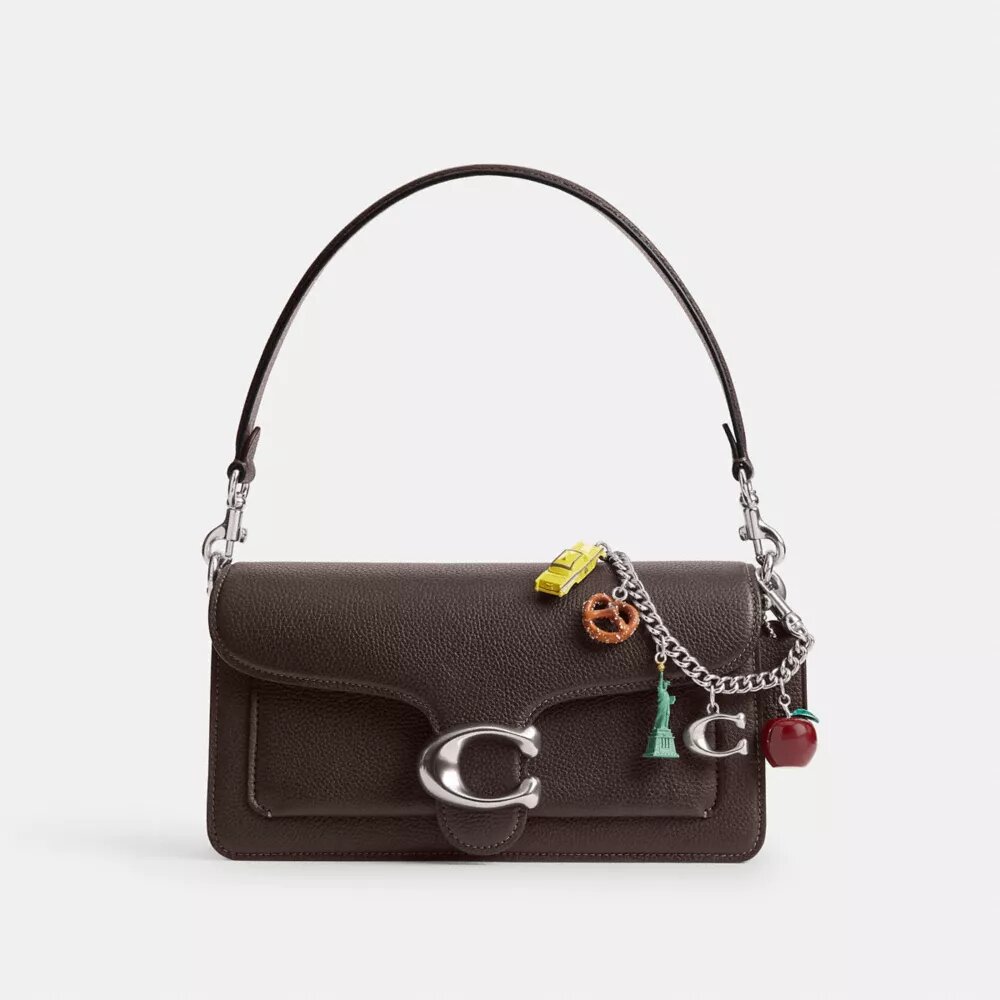 New York Motif Chain Bag Charm