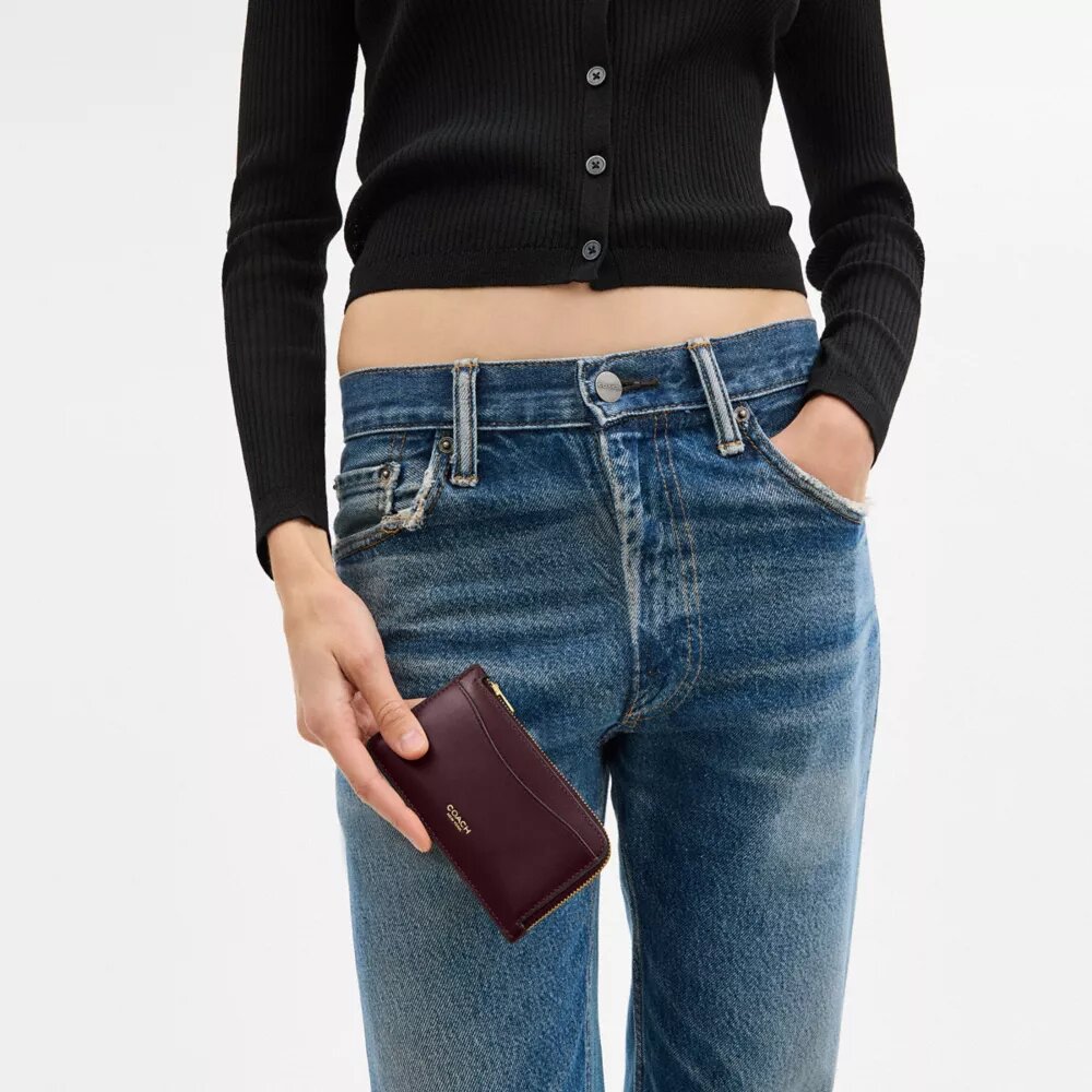 New York Zip Card Case in Colorblock