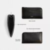 New York Zip Card Case in Loved Leather