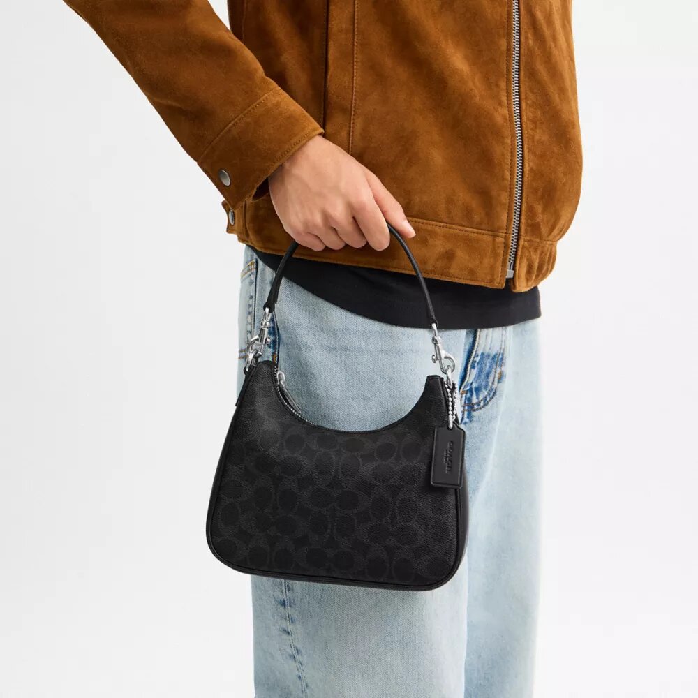 Nolan Hobo Bag in Signature Canvas