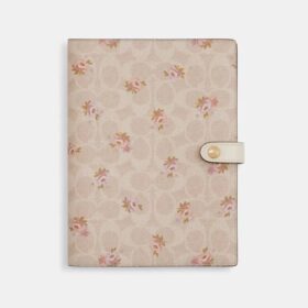 Notebook in Signature Canvas with Floral Print
