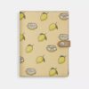 Notebook with Lemon Print