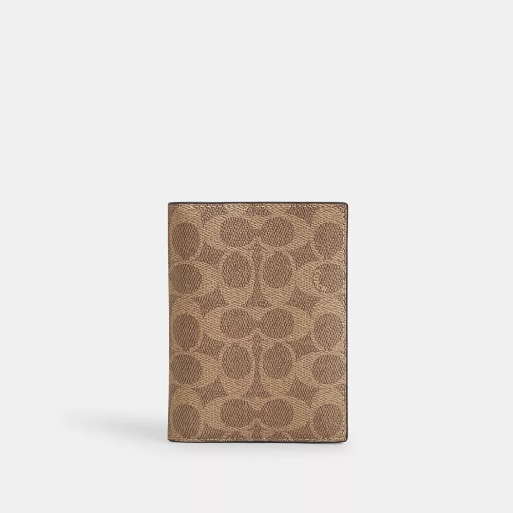 Passport Card Case in Signature Canvas
