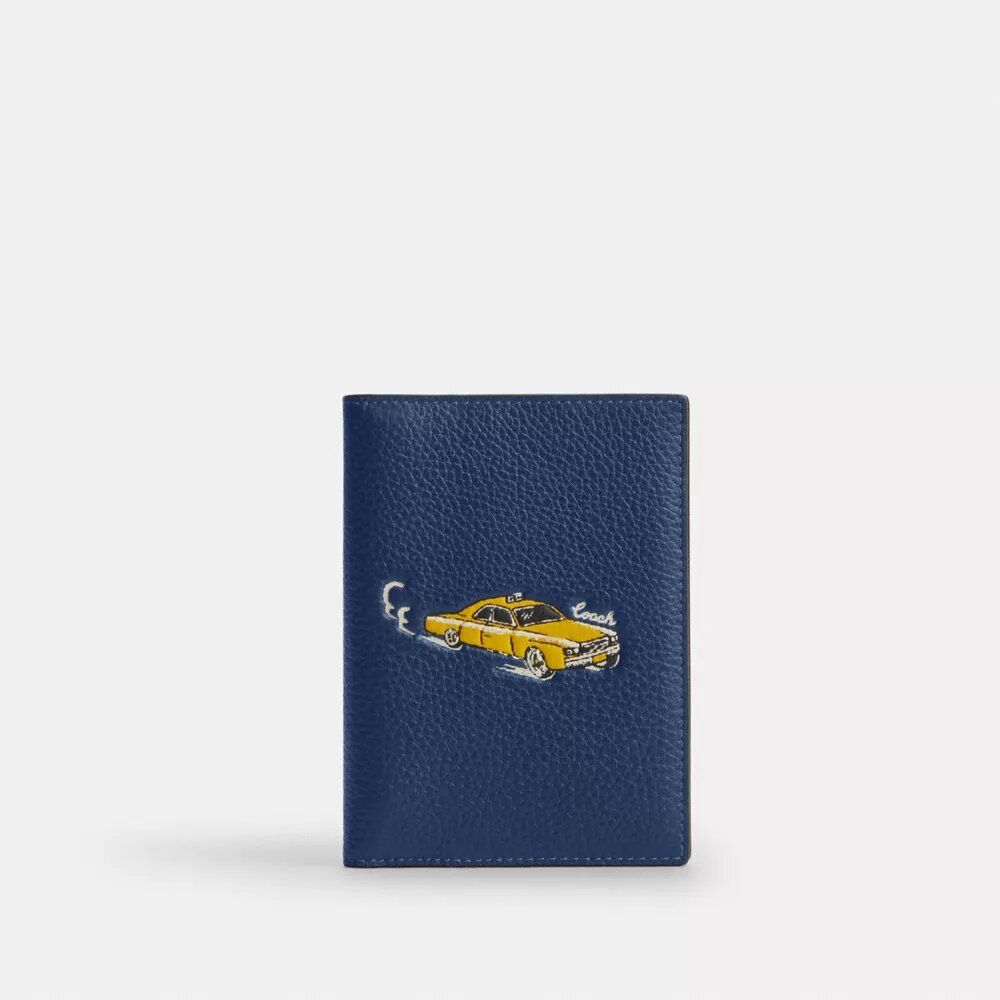 Passport Card Case with Car Print