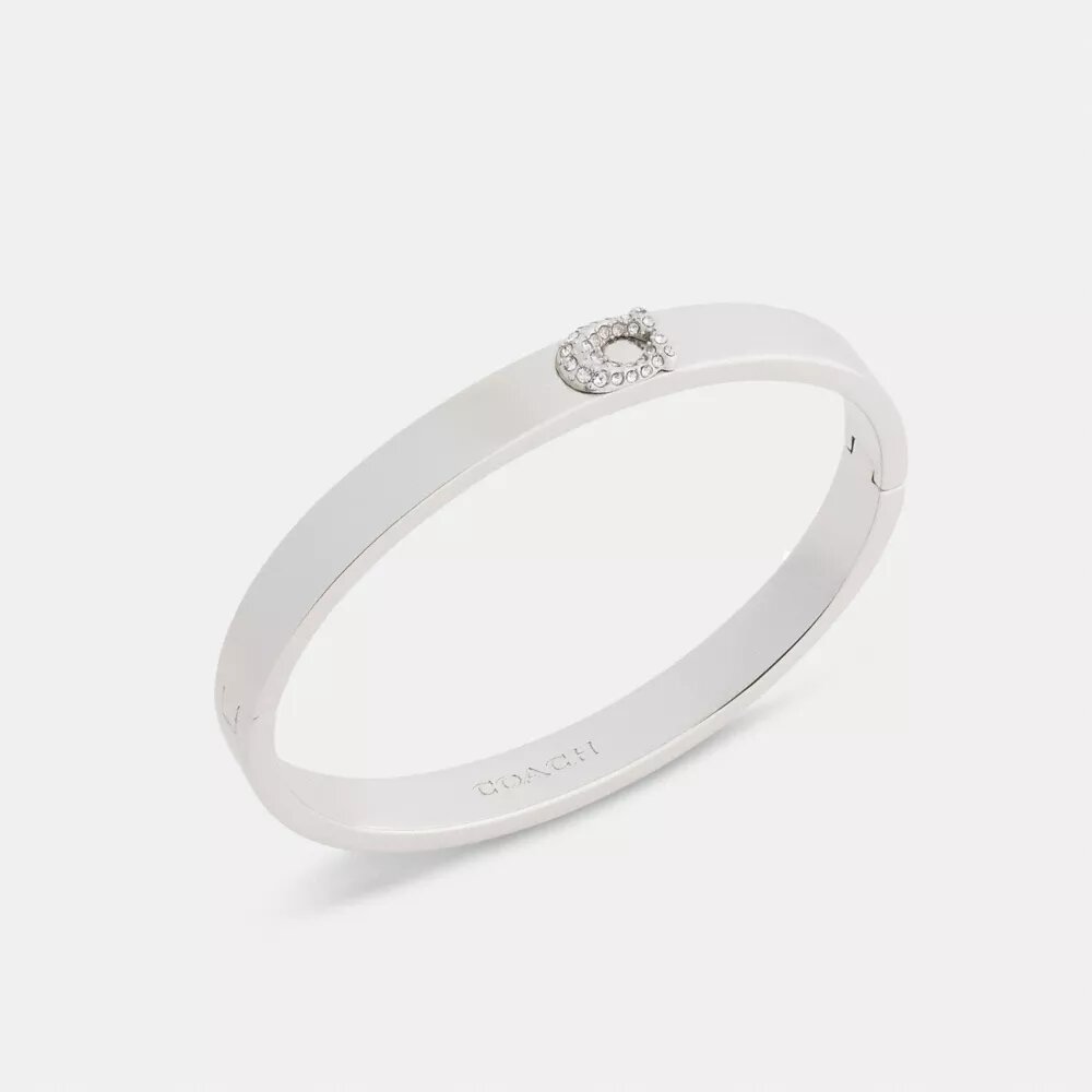Pava C Hinged Bangle