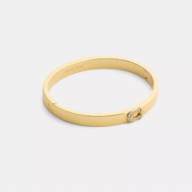 Pava C Hinged Bangle