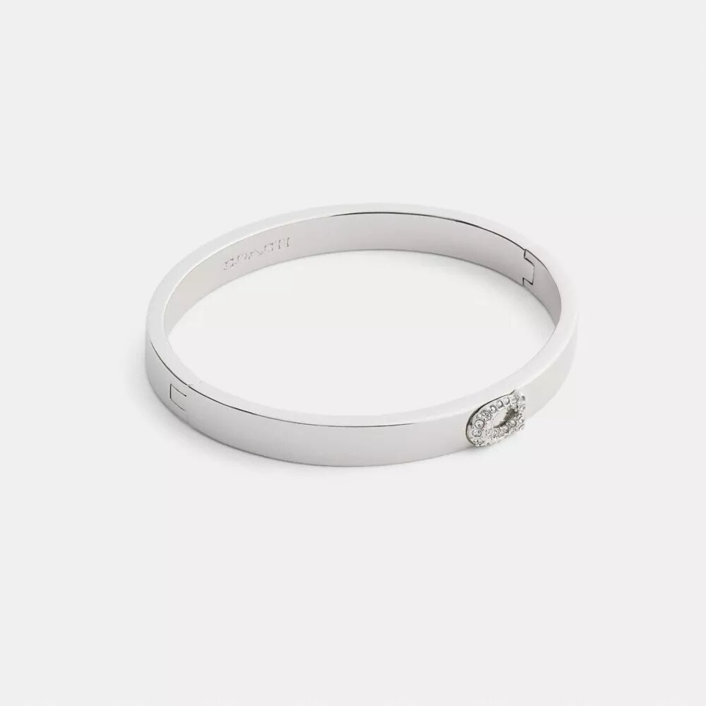 Pava C Hinged Bangle
