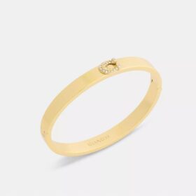 Pava C Hinged Bangle