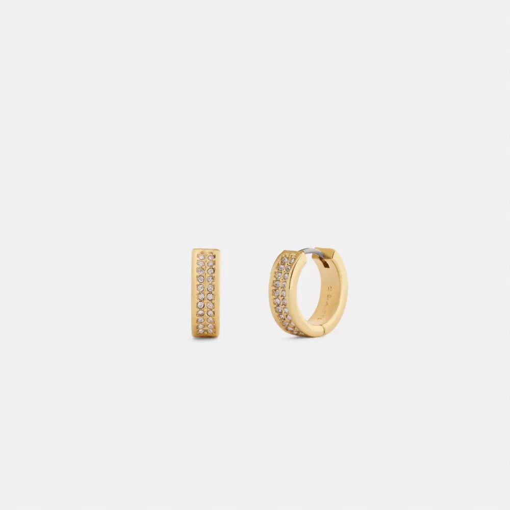 Pava C Huggie Earrings