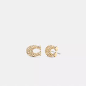 Pava C Stud Earrings
