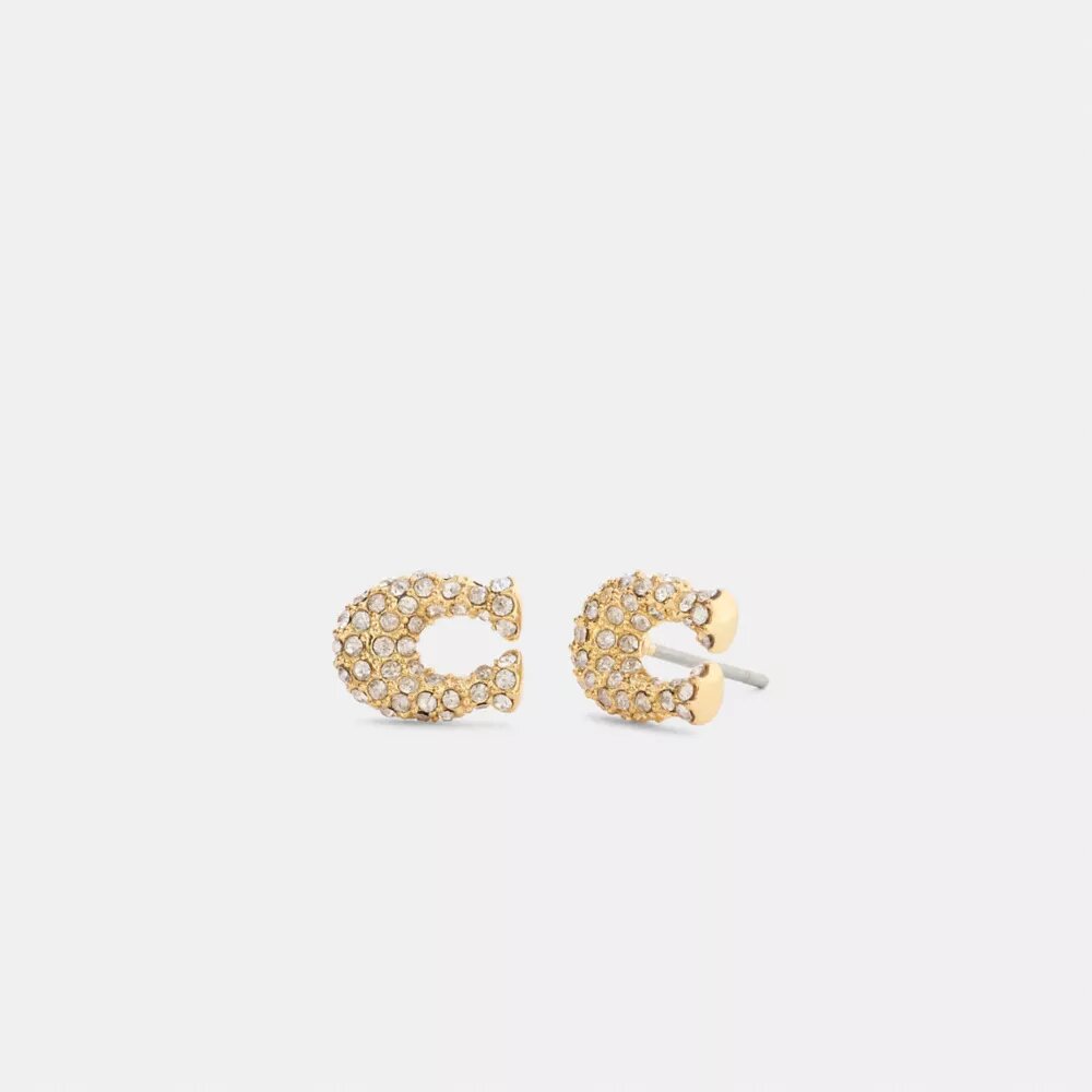 Pava C Stud Earrings