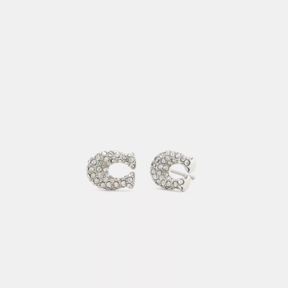 Pava C Stud Earrings