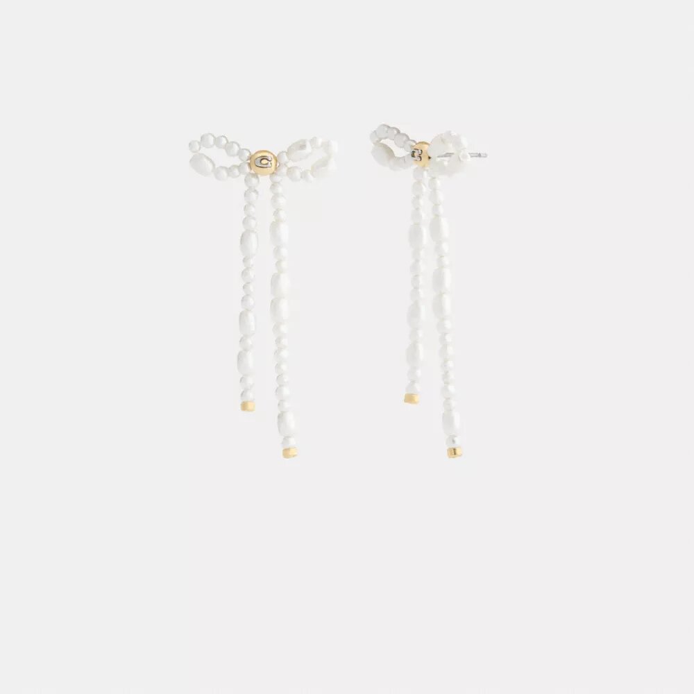 Pearl Bow Earrings
